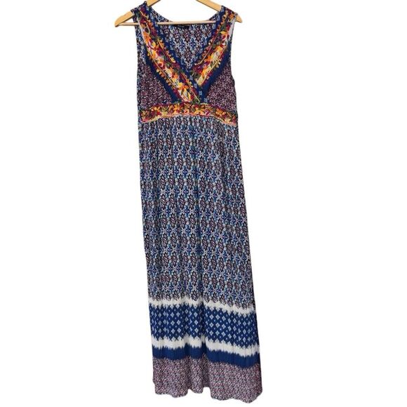 Miss Me Women's embroidered Floral Print Maxi Dress size XL - Picture 4 of 11